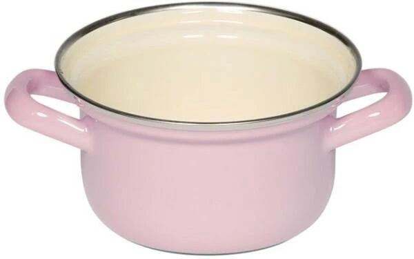 Riess Emaille Riess Kasserolle Aus Emaille In Rosa 1 Riess Emaille Riess Kasserolle Aus Emaille In Rosa