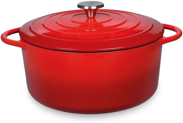 Küchenprofi Bratentopf Rund Aus Gusseisen Provence In Classic Red 28 Cm / 23 Cm / 12 Cm / 6,6 L 1 Küchenprofi Bratentopf Rund Aus Gusseisen Provence In Classic Red 28 Cm / 23 Cm / 12 Cm / 6,6 L
