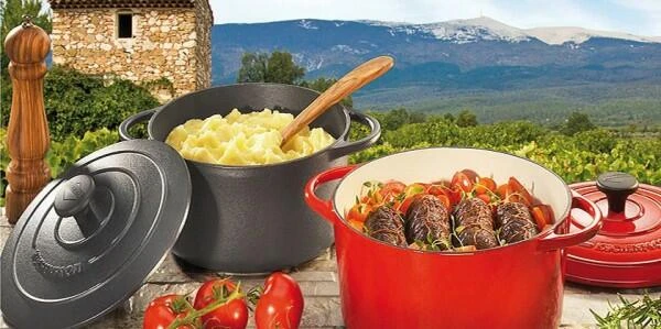 Küchenprofi Bratentopf Rund Aus Gusseisen Provence In Classic Red 28 Cm / 23 Cm / 12 Cm / 6,6 L 2 Küchenprofi Bratentopf Rund Aus Gusseisen Provence In Classic Red 28 Cm / 23 Cm / 12 Cm / 6,6 L - Image 2