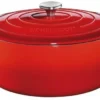 Küchenprofi Bratentopf Oval Aus Gusseisen In Classic Red 31 Cm / 24 X 18 Cm / 6Liter/ 24 Cm / 37,9 Cm