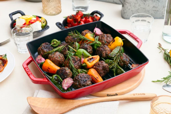 Staub Grillpfanne Mit Seitengriffen Quadratisch In Schwarz 3 Staub Grillpfanne Mit Seitengriffen Quadratisch In Schwarz - Image 3