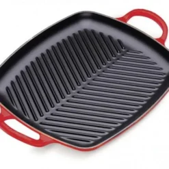 Le Creuset Grillplatte Quadratisch In Kirschrot