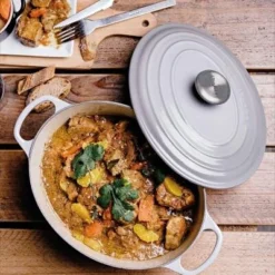 Le Creuset Bräter Signature Oval In Perlgrau 35 Cm / 8,9 L -STAUB shop 21178295412430 LC perlgrau oval 2