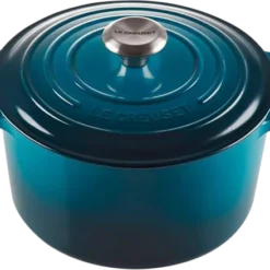Le Creuset Hoher Bräter Signature Rund, 24 Cm In Deep Teal 24 Cm / 5 L