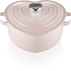 Le Creuset Herzbräter Aus Gusseisen Mit Herzgriff In Shell Pink