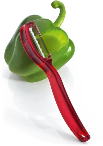 Triangle Vertikalschäler Rot, Gezahnte Klinge 5 Triangle Vertikalschäler Rot, Gezahnte Klinge - Image 5