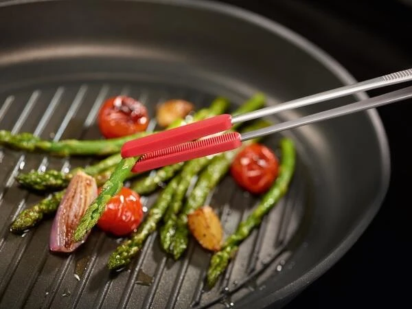 Triangle Silikonspitzen Für Grill- Und Kochpinzette 35 Cm Gerade, Rot, 2 Stück 2 Triangle Silikonspitzen Für Grill- Und Kochpinzette 35 Cm Gerade, Rot, 2 Stück - Image 2