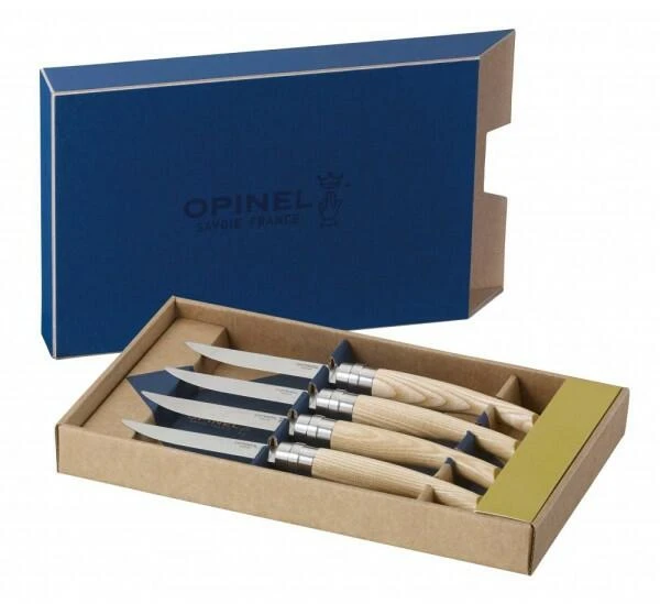 Opinel Steakmesser-Set Table Chic Eschenholz, 4-teilig 1 Opinel Steakmesser-Set Table Chic Eschenholz, 4-teilig