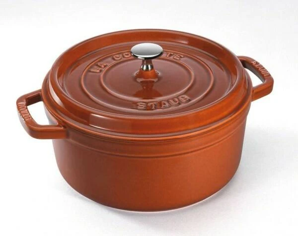 Staub Cocotte Rund Aus Gusseisen In Zimt 28, 24 Cm / 13 Cm/ 6,7 Liter 1 Staub Cocotte Rund Aus Gusseisen In Zimt 28, 24 Cm / 13 Cm/ 6,7 Liter