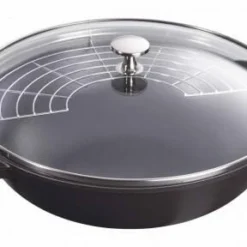 Staub Wok Aus Gusseisen In Schwarz, Klein