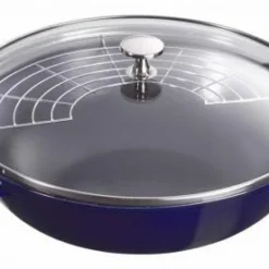 Staub Wok Aus Gusseisen In Dunkelblau, Klein