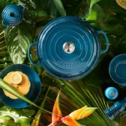 Le Creuset Brat- Und Servierpfanne Signature Hoch In Deep Teal 5 Le Creuset Brat- Und Servierpfanne Signature Hoch In Deep Teal -STAUB shop 41 LeCreuset DeepTeal Pflanzen