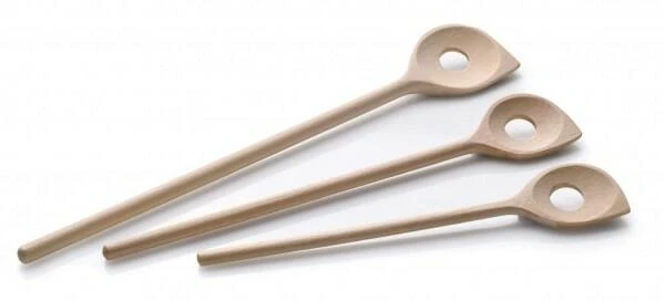 Continenta Kochlöffel Spitz Mit Loch Aus Buche Natur 3 Continenta Kochlöffel Spitz Mit Loch Aus Buche Natur - Image 3