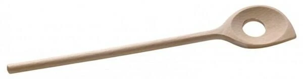 Continenta Kochlöffel Spitz Mit Loch Aus Buche Natur 1 Continenta Kochlöffel Spitz Mit Loch Aus Buche Natur