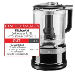 KitchenAid Zerkleinerer 1,19L In Onyx Schwarz -STAUB shop 5KFC0516EOB mit Siegel