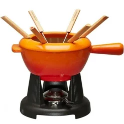 Le Creuset Käsefondue Set Aus Gusseisen In Ofenrot