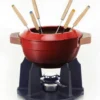 Le Creuset Fondue Set Aus Gusseisen In Kirschrot