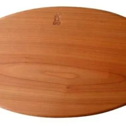 Schneidbrett Von Windmühlenmesser Kirschholz, Oval 245 X 165 X 14 Mm