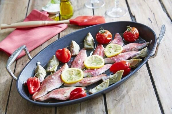 Le Creuset Aluminium-Antihaft-Pfanne Oval, 40 Cm 3 Le Creuset Aluminium-Antihaft-Pfanne Oval, 40 Cm - Image 3