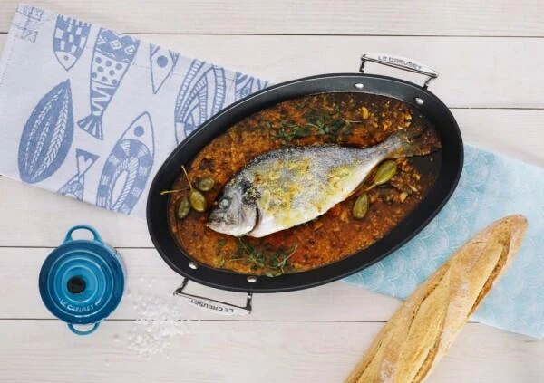 Le Creuset Aluminium-Antihaft-Pfanne Oval, 40 Cm 4 Le Creuset Aluminium-Antihaft-Pfanne Oval, 40 Cm - Image 4