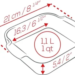 Appolia Auflaufform Quadratisch In Senfgelb 28 Cm / 2,7 Liter -STAUB shop APPOLIA DIMENSIONS Carre 21 5 1