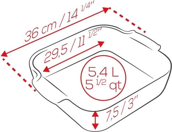 Appolia Auflaufform Quadratisch In Senfgelb 36 Cm / 5,4 Liter 9 Appolia Auflaufform Quadratisch In Senfgelb 36 Cm / 5,4 Liter - Image 9