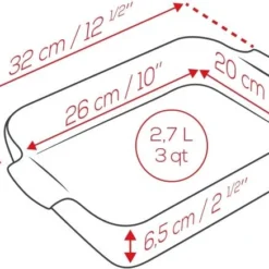 Appolia Auflaufform Rechteckig In Senfgelb 25 Cm / 1,4 Liter 21 Appolia Auflaufform Rechteckig In Senfgelb 25 Cm / 1,4 Liter -STAUB shop APPOLIA DIMENSIONS Rectangle 32 2