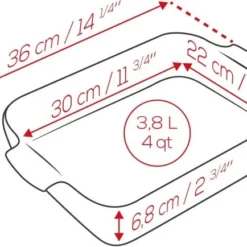 Appolia Auflaufform Rechteckig In Senfgelb 32 Cm / 2,7 Liter 22 Appolia Auflaufform Rechteckig In Senfgelb 32 Cm / 2,7 Liter -STAUB shop APPOLIA DIMENSIONS Rectangle 36 1