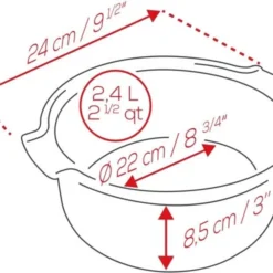 Appolia Soufflé Topf Rund, 22 Cm In Rot 6 Appolia Soufflé Topf Rund, 22 Cm In Rot -STAUB shop APPOLIA DIMENSIONS Souffle 1