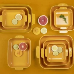 Appolia Auflaufform Quadratisch In Senfgelb 36 Cm / 5,4 Liter 14 Appolia Auflaufform Quadratisch In Senfgelb 36 Cm / 5,4 Liter -STAUB shop APPOLIA Jaune Safran PEUGEOT SAVEURS 1 2