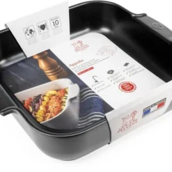 Appolia Auflaufform Quadratisch In Satin-schwarz 21 Cm / 1,1 Liter -STAUB shop APPOLIA plat carre noir black satin 36 cm 61531 packaging 1