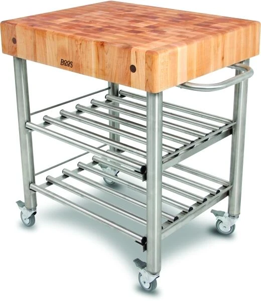 Boos Blocks Gourmet Küchenwagen Aus Ahorn Mit 2 Einlegeböden 1 Boos Blocks Gourmet Küchenwagen Aus Ahorn Mit 2 Einlegeböden