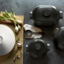 Emile Henry Schmortopf Delight Oval In Ardoise -STAUB shop EH 66XX 7766XX Amb Delight GammeCocotte CasserolesRange Top H