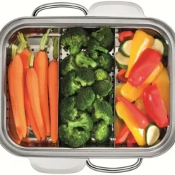 Silit Brat- & Dampfgarsystem Ecompact In Energy Red -STAUB shop Einsatz niedrig Gemuese 1 1