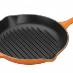 Le Creuset Grillpfanne Signature Rund In Ofenrot