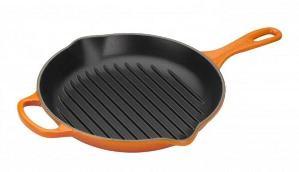Le Creuset Grillpfanne Signature Rund In Ofenrot 1 Le Creuset Grillpfanne Signature Rund In Ofenrot