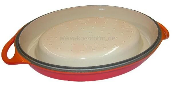 Le Creuset Saftbräter Doufeu Oval Aus Gusseisen In Ofenrot 32 X 25 Cm / 6,9 Liter 2 Le Creuset Saftbräter Doufeu Oval Aus Gusseisen In Ofenrot 32 X 25 Cm / 6,9 Liter - Image 2