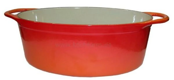Le Creuset Saftbräter Doufeu Oval Aus Gusseisen In Ofenrot 32 X 25 Cm / 6,9 Liter 3 Le Creuset Saftbräter Doufeu Oval Aus Gusseisen In Ofenrot 32 X 25 Cm / 6,9 Liter - Image 3