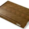 Nesmuk Hack- Und Schneidbrett In Eiche Dunkel Geräuchert Länge: 570 Mm, Breite: 400 Mm, Höhe: 50 Mm