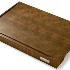 Nesmuk Hack- Und Schneidbrett In Eiche Dunkel Geräuchert Länge: 570 Mm, Breite: 400 Mm, Höhe: 50 Mm