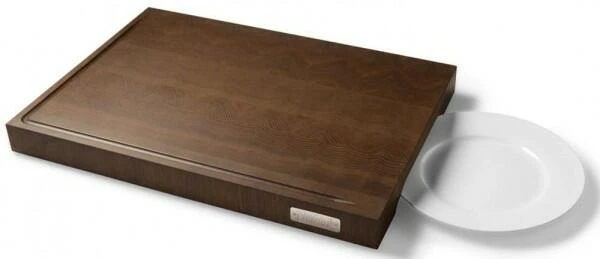 Nesmuk Hack- Und Schneidbrett In Eiche Dunkel Geräuchert Länge: 435 Mm, Breite: 305 Mm, Höhe: 40 Mm 2 Nesmuk Hack- Und Schneidbrett In Eiche Dunkel Geräuchert Länge: 435 Mm, Breite: 305 Mm, Höhe: 40 Mm - Image 2