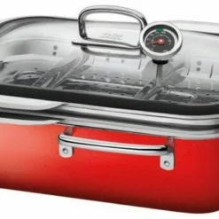 Silit Brat- & Dampfgarsystem Ecompact Mit 2 Einsätzen In Energy Red