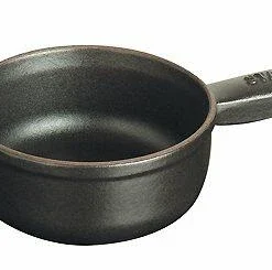 Staub Mini Caquelon Für Käsefondue In Schwarz