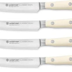 Wüsthof Steakmessersatz Classic Ikon Crèmeweiß, 4-teilig