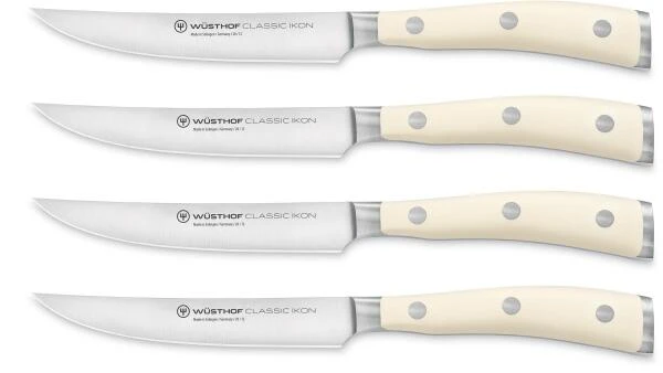 Wüsthof Steakmessersatz Classic Ikon Crèmeweiß, 4-teilig 1 Wüsthof Steakmessersatz Classic Ikon Crèmeweiß, 4-teilig