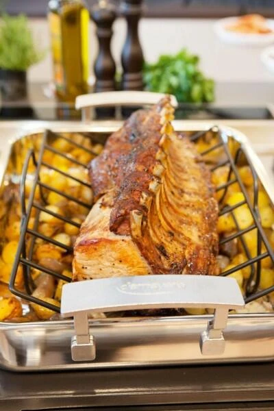 Demeyere Röstpfanne Industry Mit Röstgitter 4 Demeyere Röstpfanne Industry Mit Röstgitter - Image 4