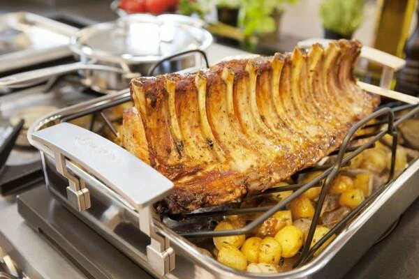 Demeyere Röstpfanne Industry Mit Röstgitter 7 Demeyere Röstpfanne Industry Mit Röstgitter - Image 7