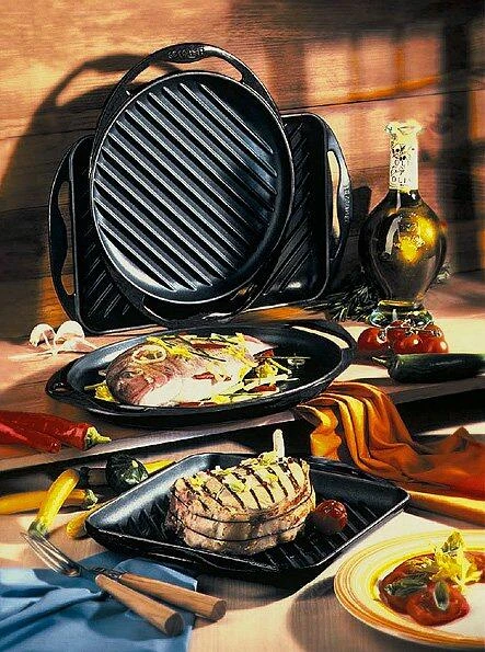 Le Creuset Grillplatte Rund In Schwarz 3 Le Creuset Grillplatte Rund In Schwarz - Image 3